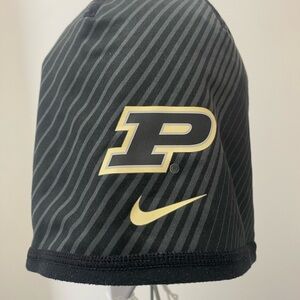 Nike Black and Gold Striped Hat